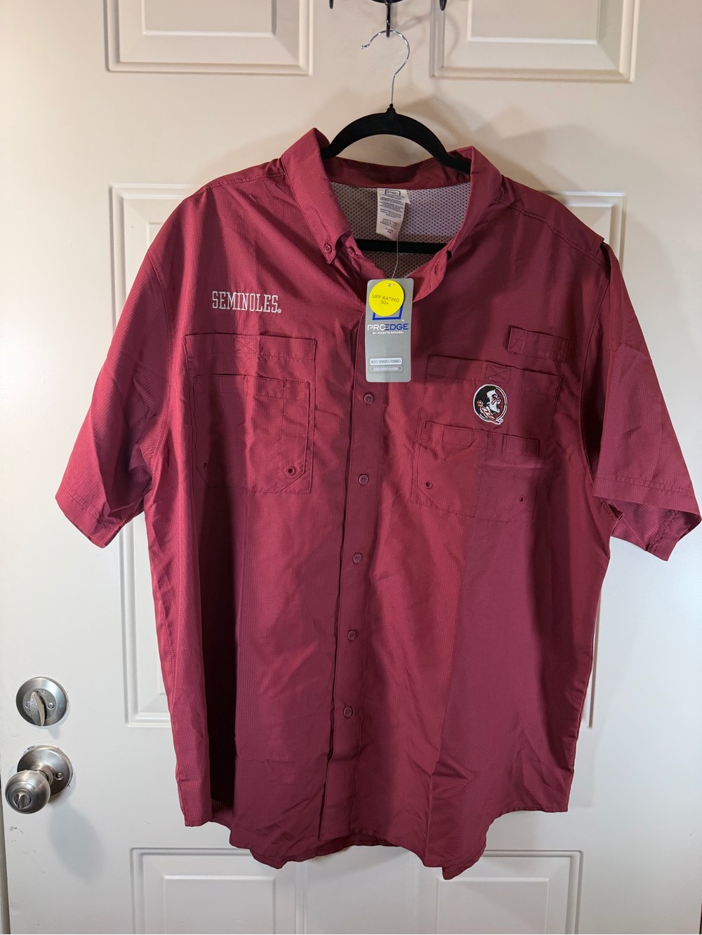 Pro Edge Florida State Seminoles Men’s XL 46/48 Fishing Shirt NWT 0453
